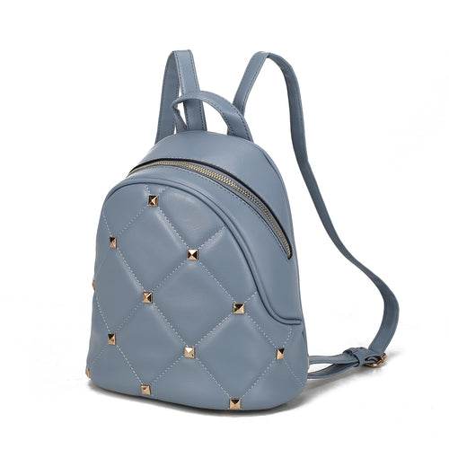 Hayden Quilted Vegan Leather with Studs Womens Backpack - Dressect