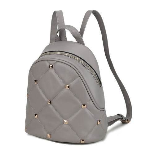 Hayden Quilted Vegan Leather with Studs Womens Backpack - Dressect