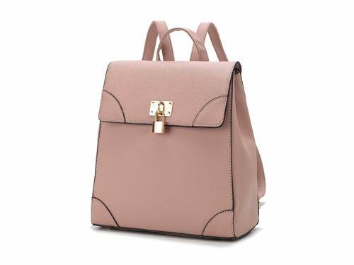 Sansa Vegan Leather Women Backpack - Dressect