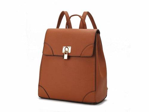 Sansa Vegan Leather Women Backpack - Dressect
