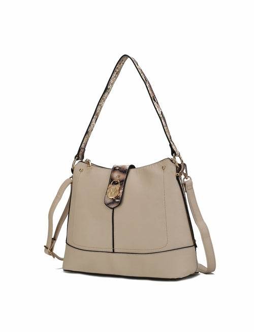 MKF Collection Ezra Snake embossed Shoulder Handbag by Mia K - Dressect