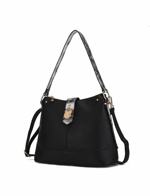 MKF Collection Ezra Snake embossed Shoulder Handbag by Mia K - Dressect