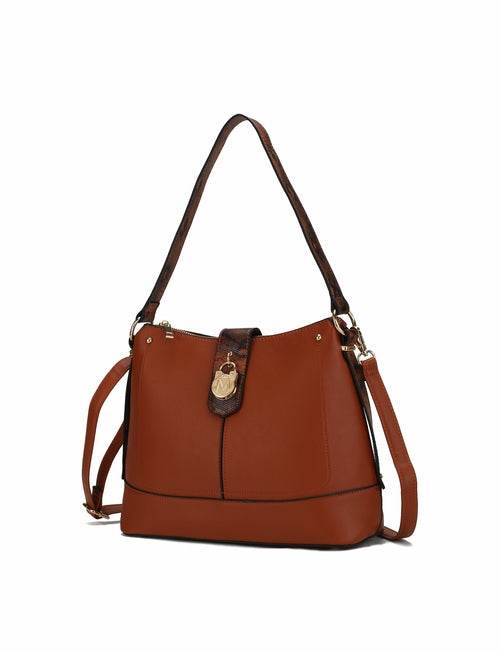 MKF Collection Ezra Snake embossed Shoulder Handbag by Mia K - Dressect