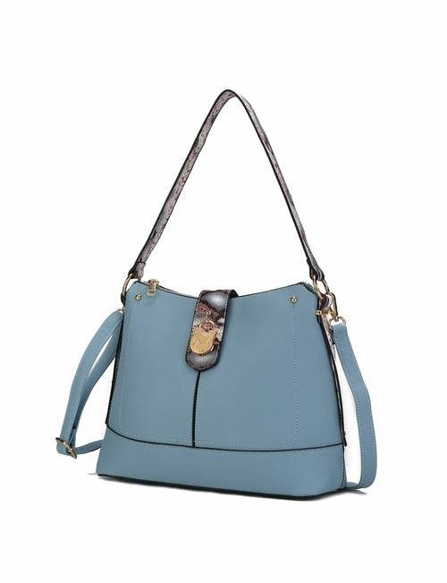 MKF Collection Ezra Snake embossed Shoulder Handbag by Mia K - Dressect