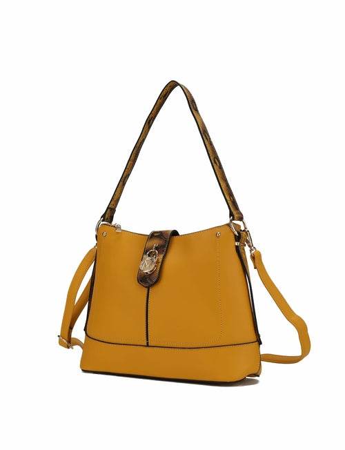 MKF Collection Ezra Snake embossed Shoulder Handbag by Mia K - Dressect