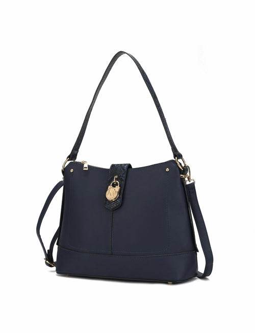MKF Collection Ezra Snake embossed Shoulder Handbag by Mia K - Dressect