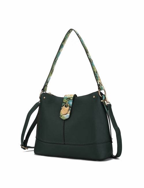 MKF Collection Ezra Snake embossed Shoulder Handbag by Mia K - Dressect