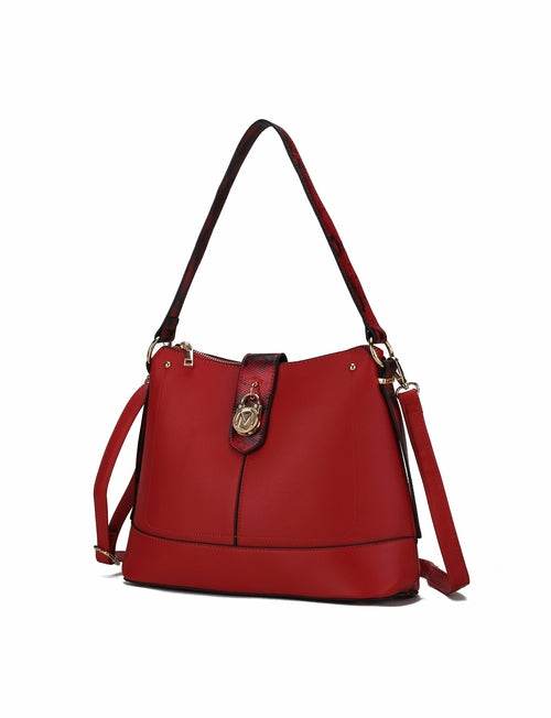 MKF Collection Ezra Snake embossed Shoulder Handbag by Mia K - Dressect