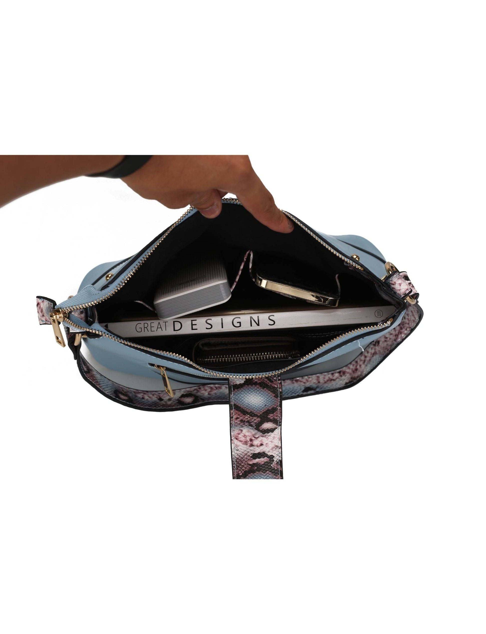 MKF Collection Ezra Snake embossed Shoulder Handbag by Mia K - Dressect
