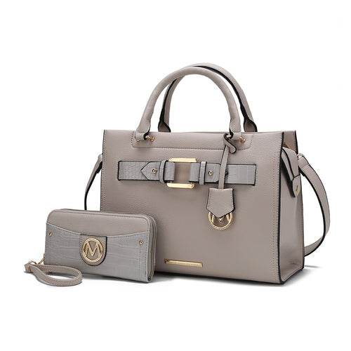 Virginia Vegan Leather Women Tote Bag with Wallet - Dressect