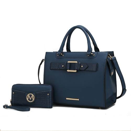 Virginia Vegan Leather Women Tote Bag with Wallet - Dressect