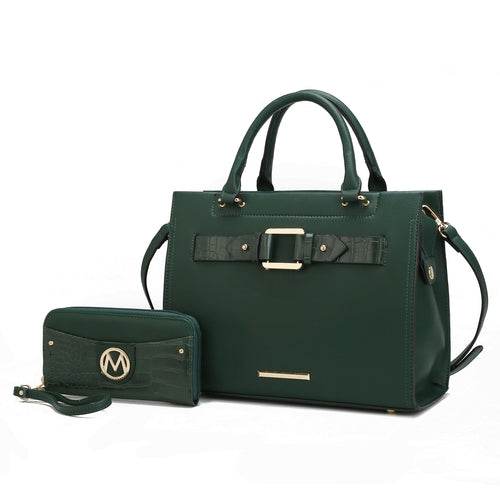 Virginia Vegan Leather Women Tote Bag with Wallet - Dressect