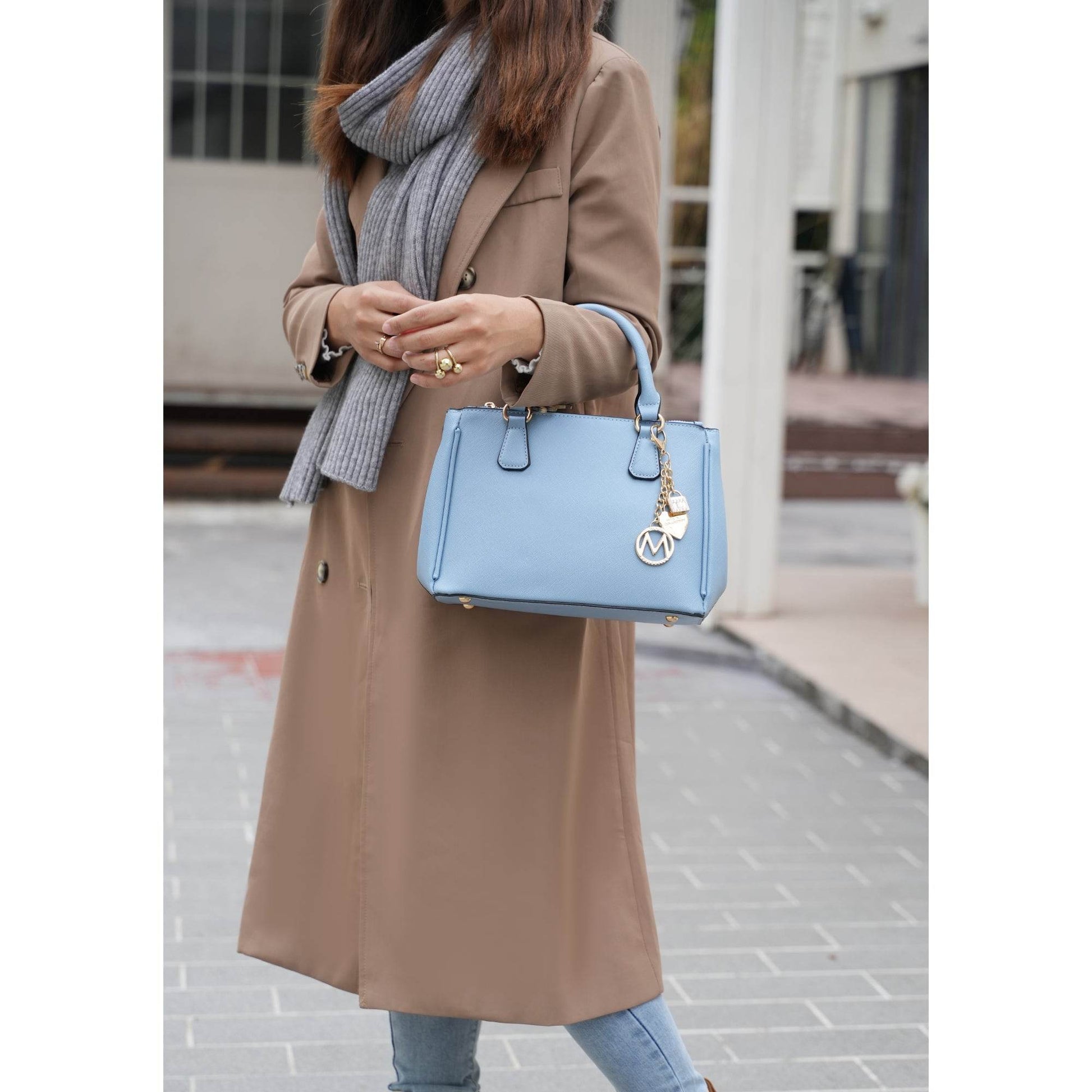 Ruth Vegan Leather Women Satchel Bag with Wallet - Dressect
