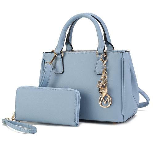 Ruth Vegan Leather Women Satchel Bag with Wallet - Dressect