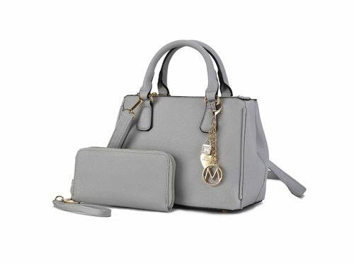 Ruth Vegan Leather Women Satchel Bag with Wallet - Dressect