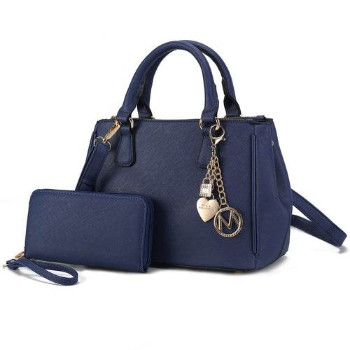 Ruth Vegan Leather Women Satchel Bag with Wallet - Dressect