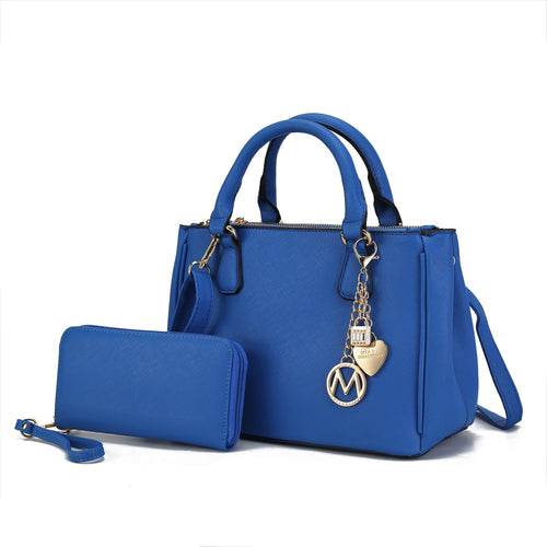 Ruth Vegan Leather Women Satchel Bag with Wallet - Dressect