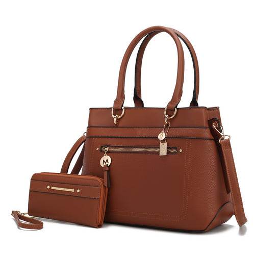 Gardenia Vegan Leather Women Tote Bag with Wallet - Dressect