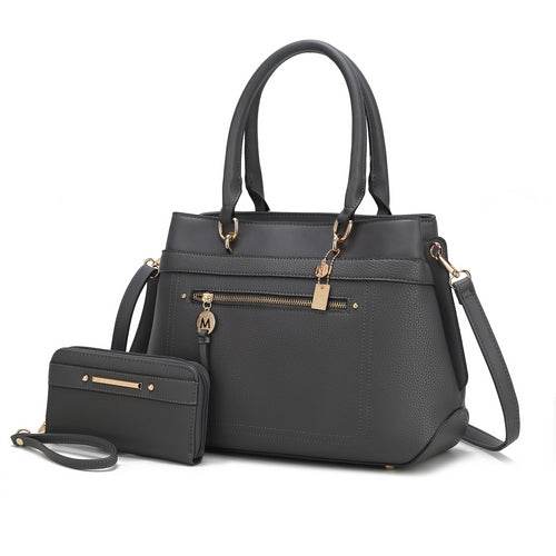 Gardenia Vegan Leather Women Tote Bag with Wallet - Dressect