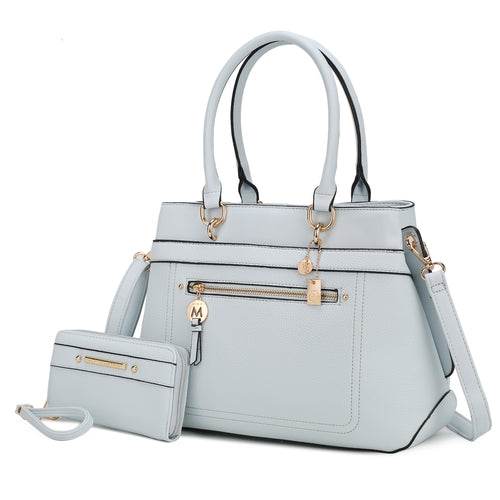 Gardenia Vegan Leather Women Tote Bag with Wallet - Dressect