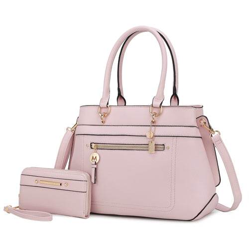Gardenia Vegan Leather Women Tote Bag with Wallet - Dressect