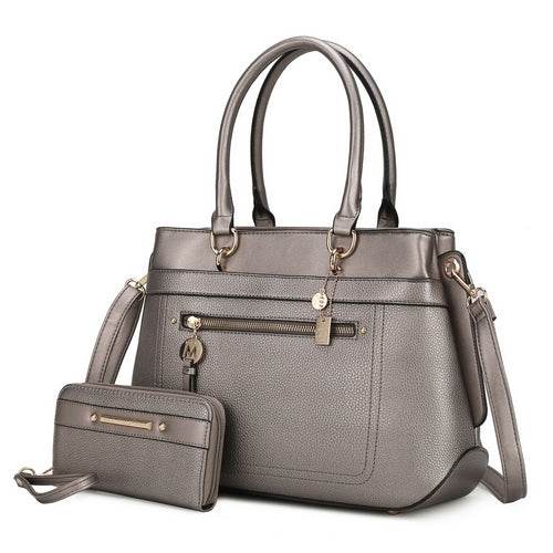 Gardenia Vegan Leather Women Tote Bag with Wallet - Dressect