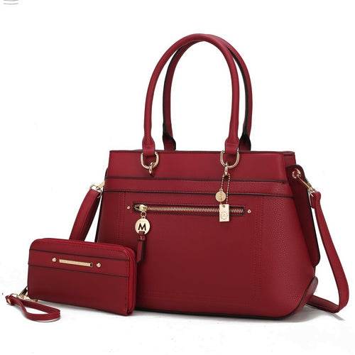 Gardenia Vegan Leather Women Tote Bag with Wallet - Dressect