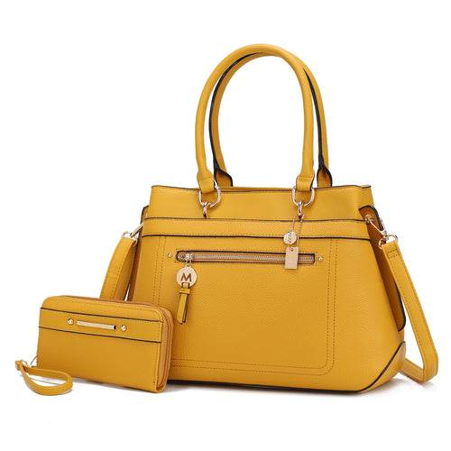 Gardenia Vegan Leather Women Tote Bag with Wallet - Dressect
