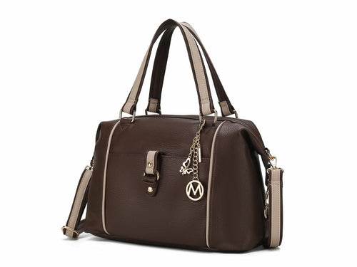 MKF Collection Opal Lightweight Satchel Bag Vegan Leather by Mia K - Dressect