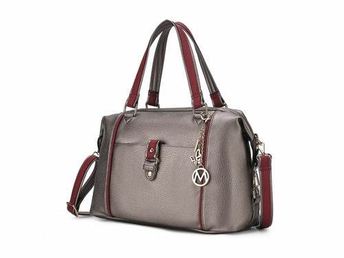 MKF Collection Opal Lightweight Satchel Bag Vegan Leather by Mia K - Dressect