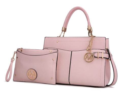 MKF Collection Tenna Vegan Leather Women Satchel Bag by Mia K - Dressect
