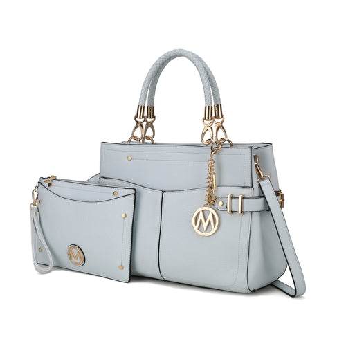 MKF Collection Tenna Vegan Leather Women Satchel Bag by Mia K - Dressect
