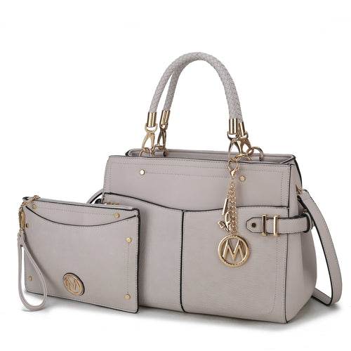 MKF Collection Tenna Vegan Leather Women Satchel Bag by Mia K - Dressect