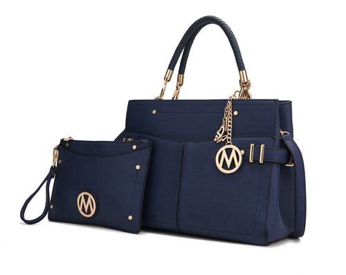 MKF Collection Tenna Vegan Leather Women Satchel Bag by Mia K - Dressect