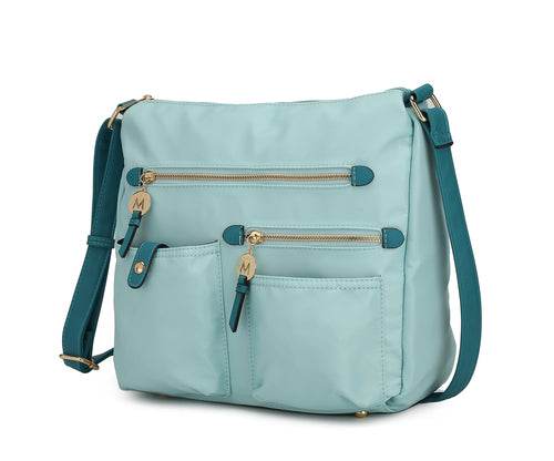 MKF Collection Serena Color-Block Nylon Women Shoulder Bag by Mia K - Dressect