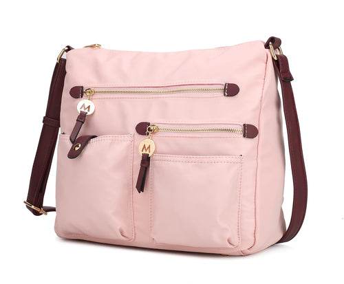 MKF Collection Serena Color-Block Nylon Women Shoulder Bag by Mia K - Dressect