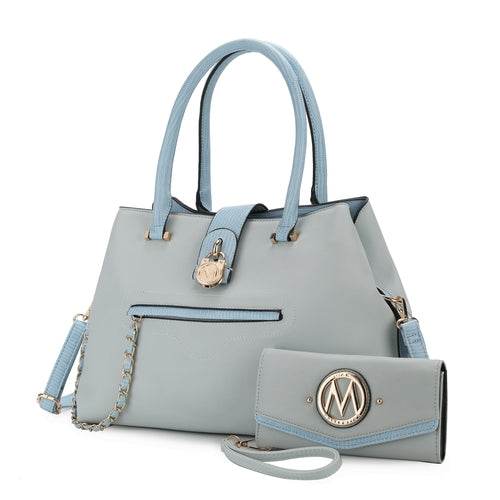 MKF Edith Tote Handbag with Wallet Vegan Leather Women by Mia K - Dressect