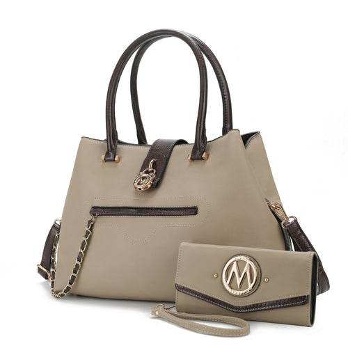 MKF Edith Tote Handbag with Wallet Vegan Leather Women by Mia K - Dressect