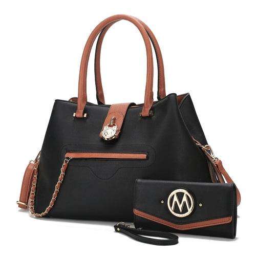 MKF Edith Tote Handbag with Wallet Vegan Leather Women by Mia K - Dressect