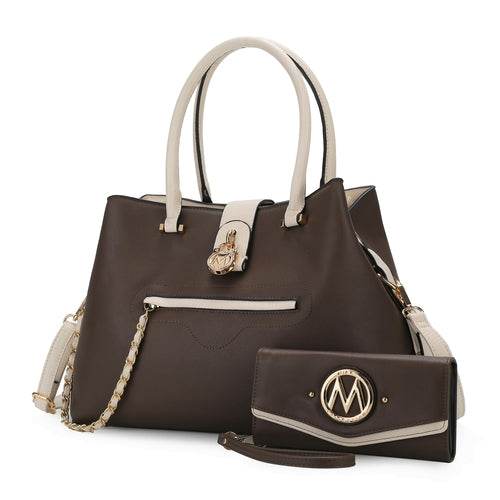 MKF Edith Tote Handbag with Wallet Vegan Leather Women by Mia K - Dressect