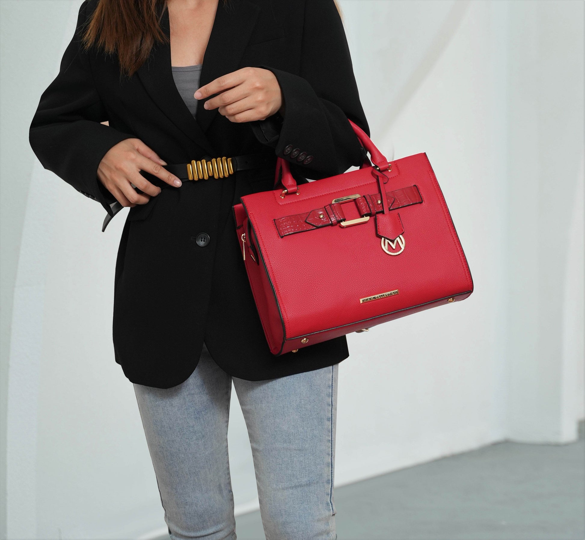 Virginia Vegan Leather Women Tote Bag with Wallet - Dressect