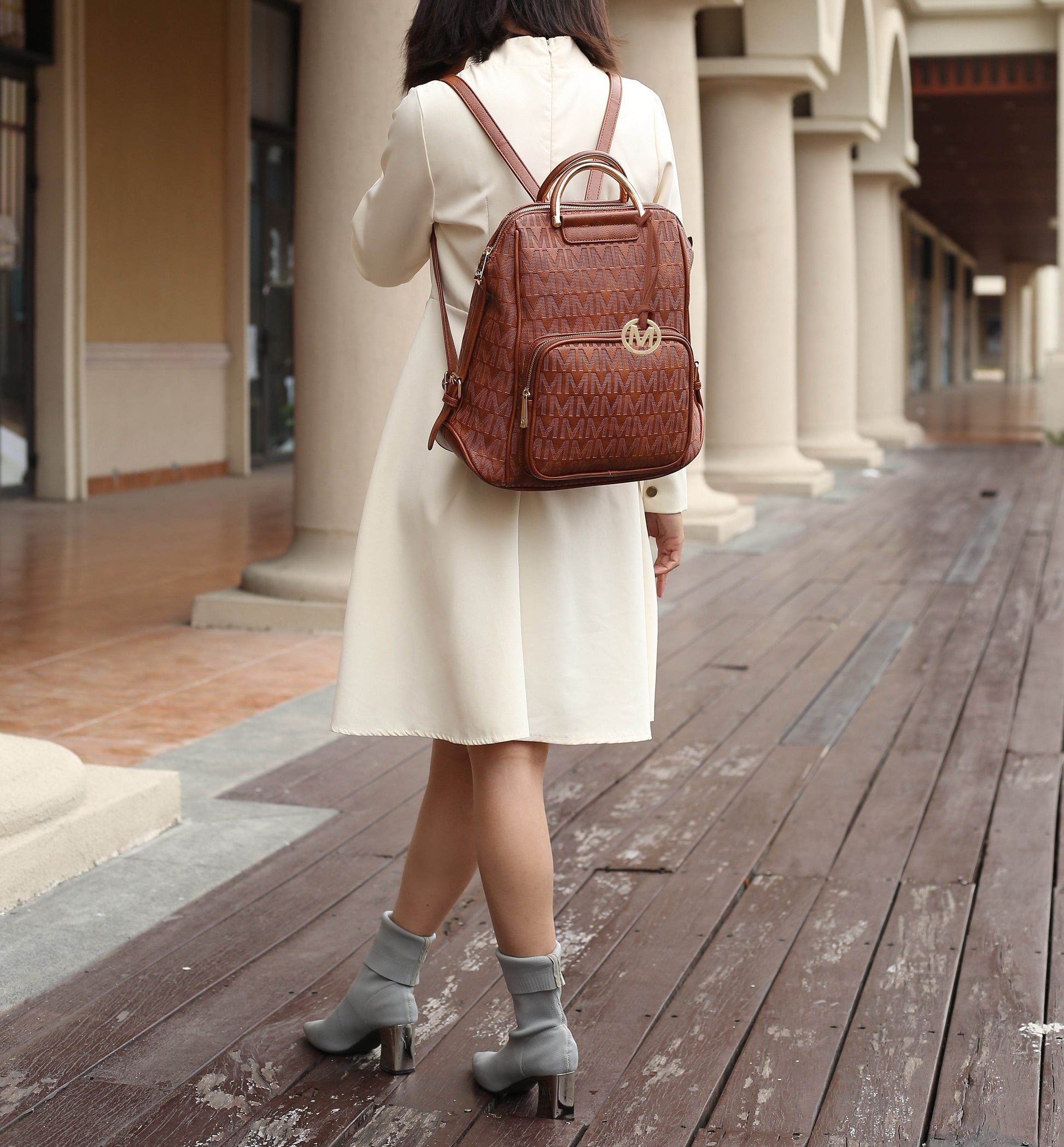 MKF Collection Torra Milan Signature Trendy Backpack By Mia k - Dressect