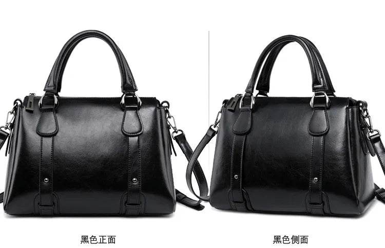Tote Bag - Genuine Leather Women Shoulder Cross body Handbag - Dressect