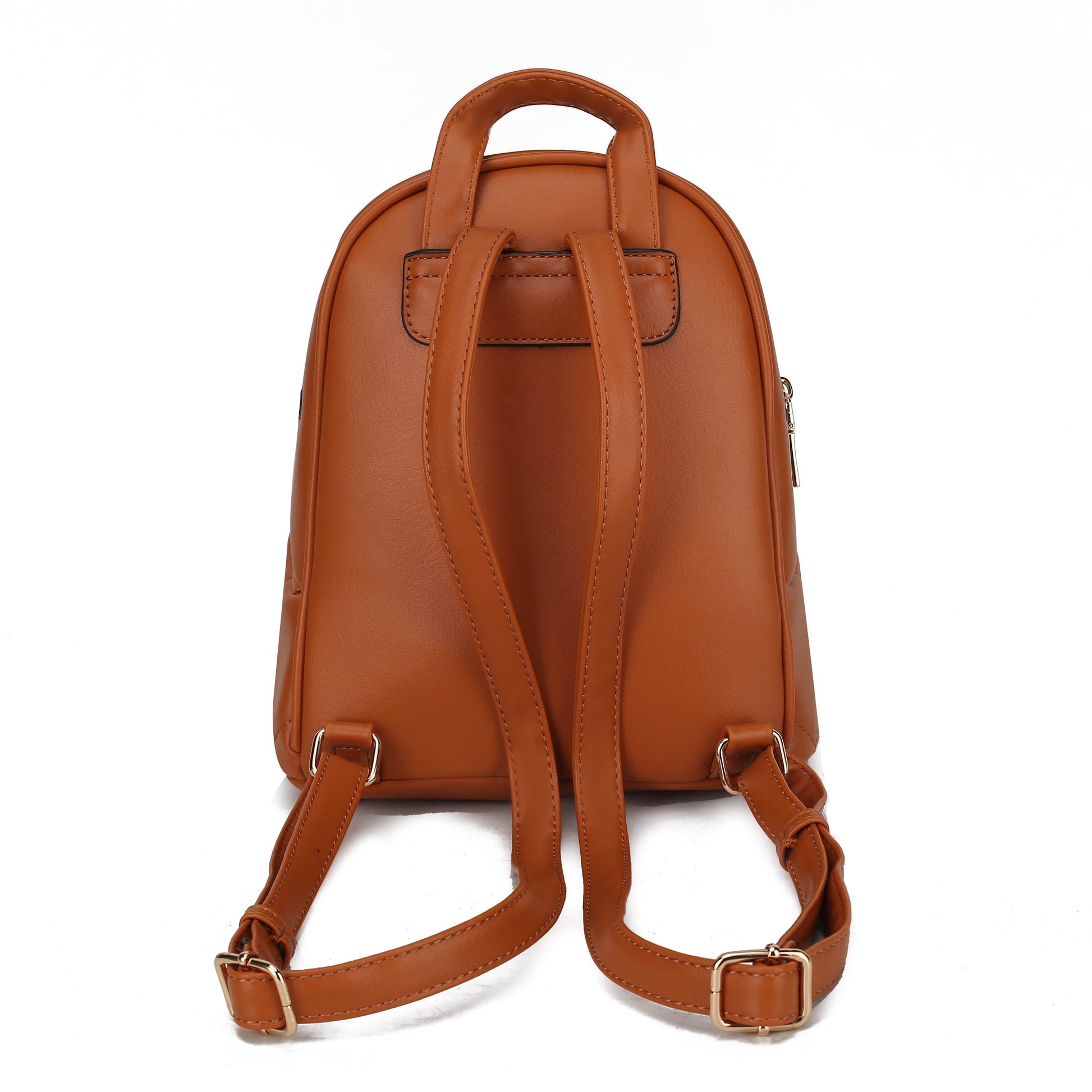 Hayden Quilted Vegan Leather with Studs Womens Backpack - Dressect