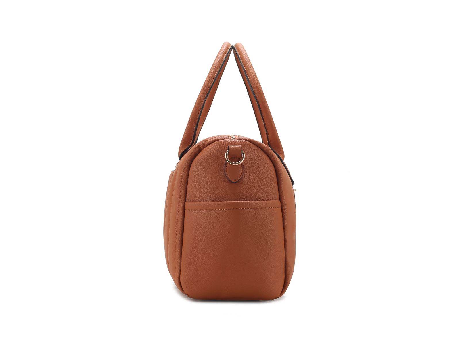 Luana Quilted Vegan Leather Women Duffle Bag - Dressect