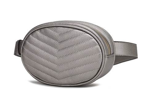 Fatima Quilted Chevron Women Belt Bag - Dressect
