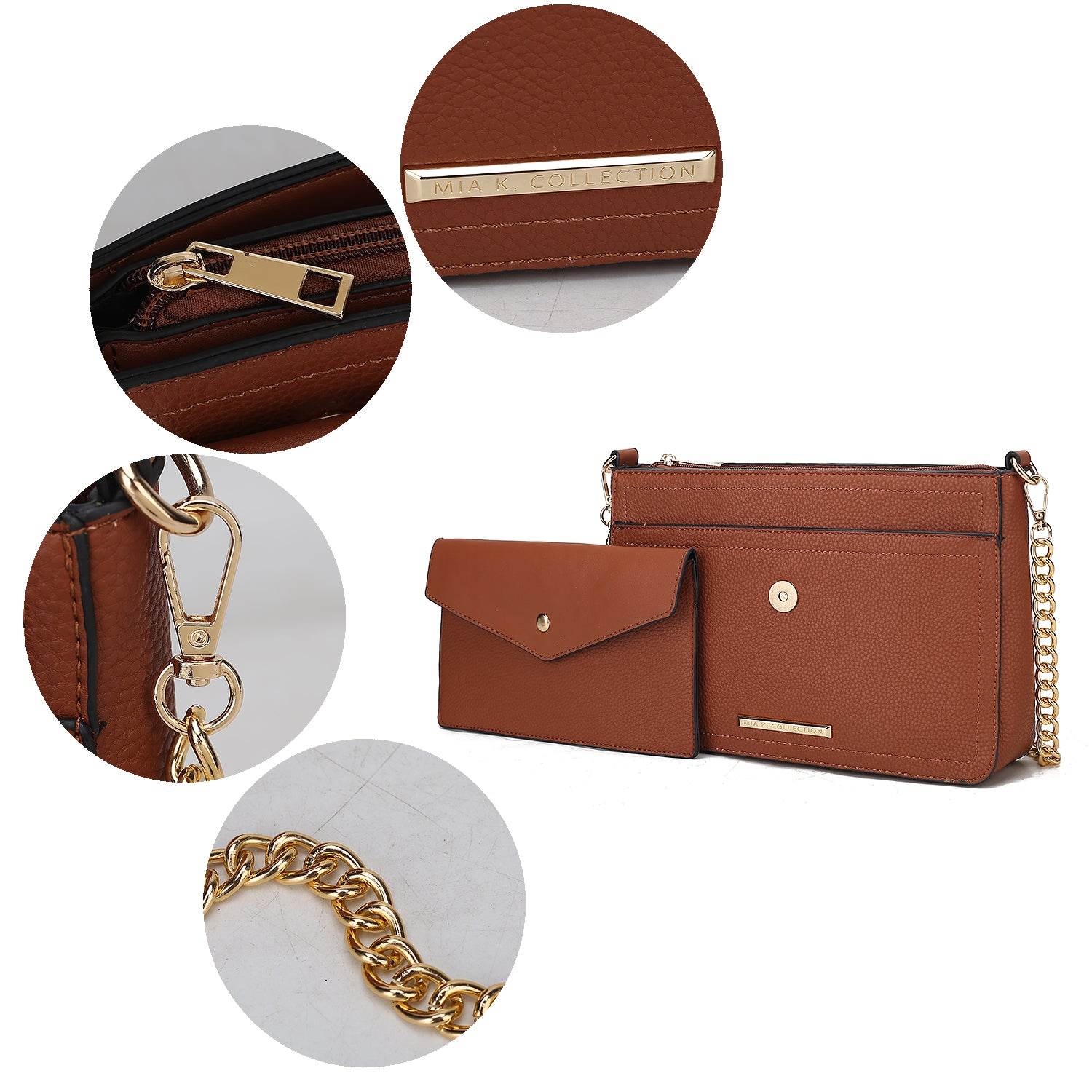 Maribel 3 in 1 Crossbody Handbag Vegan Leather Women - Dressect