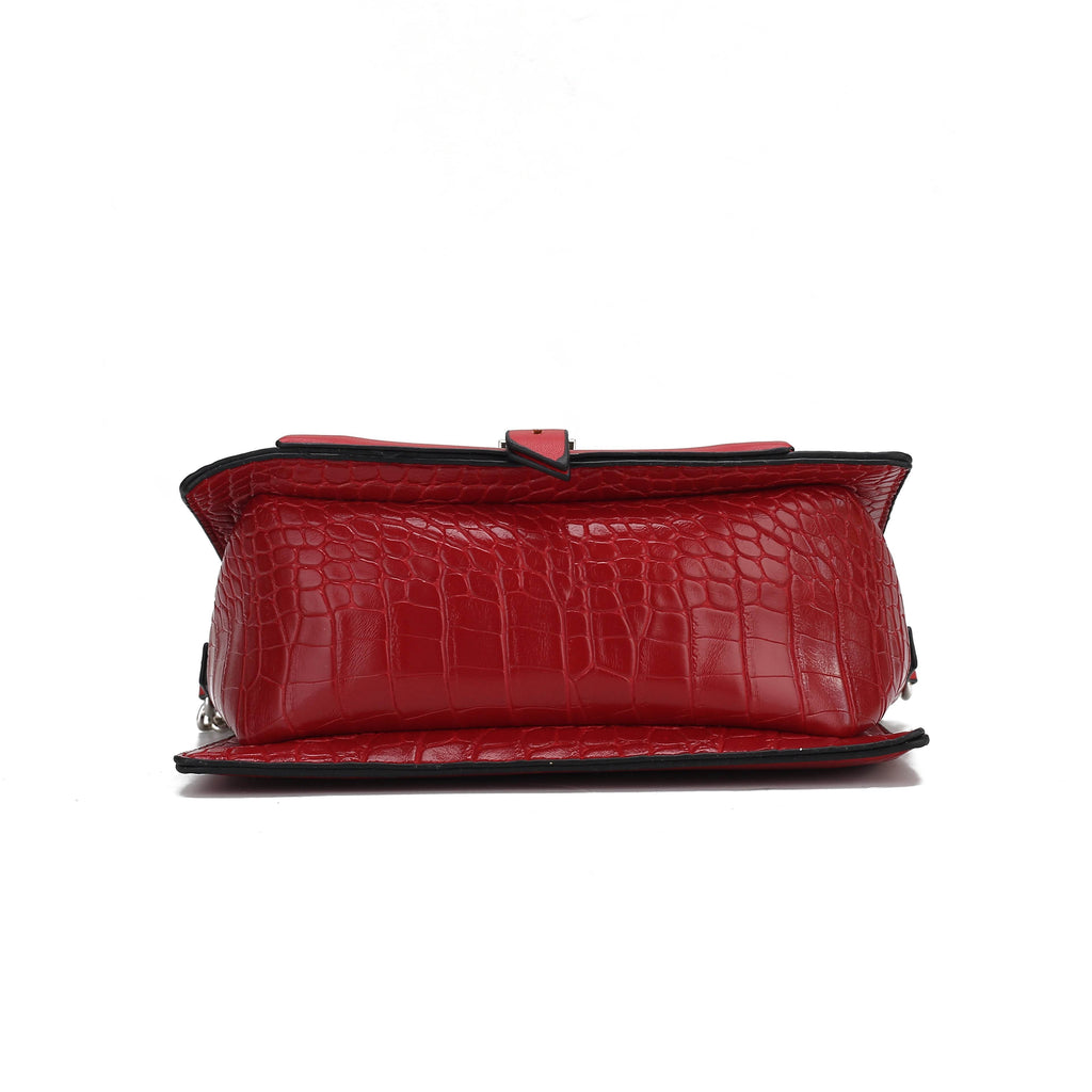 MKF Collection Hope Crocodile Embossed Shoulder Handbag by Mia K - Dressect