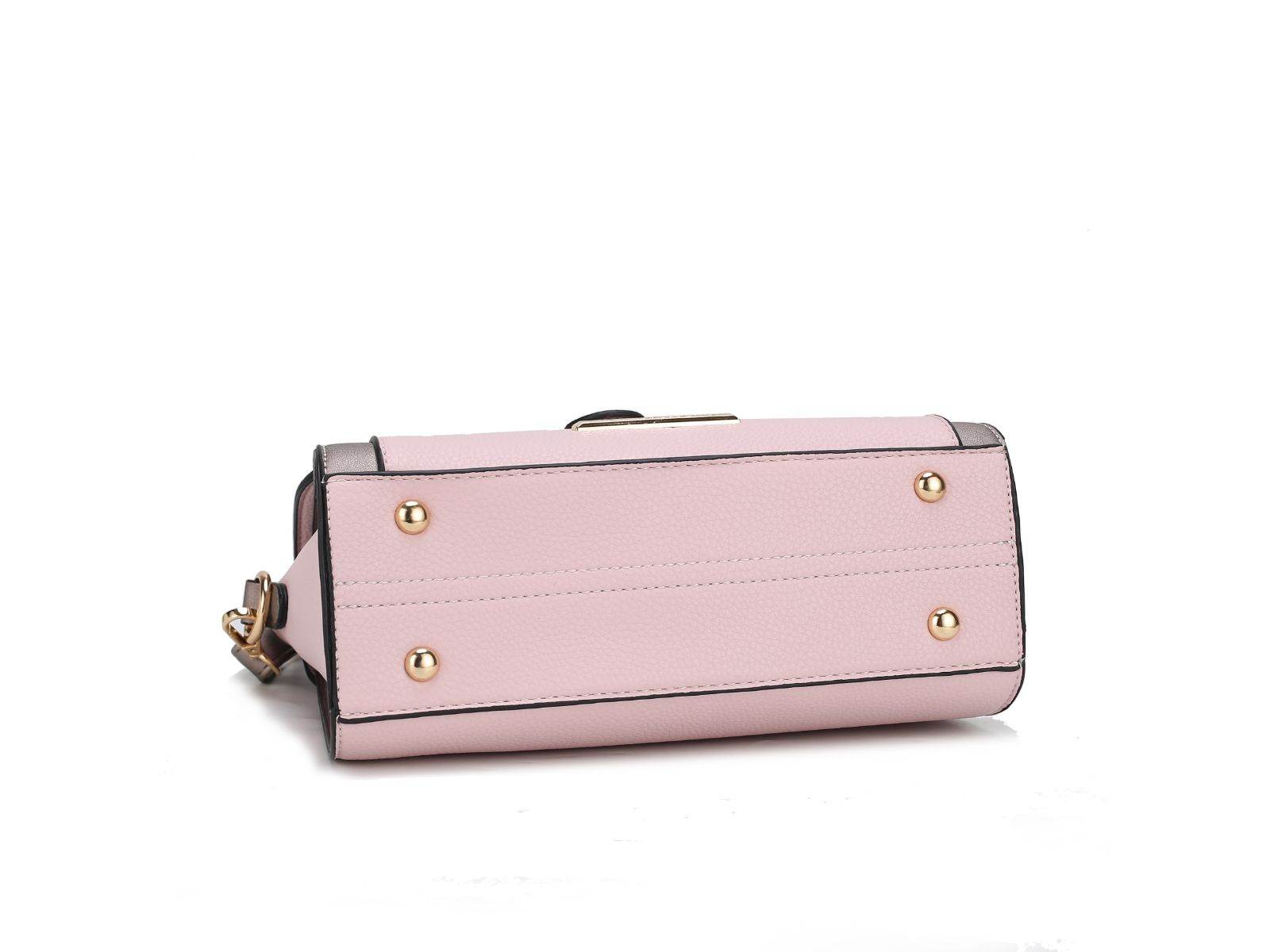 Willa Color Block Vegan Leather Women Shoulder Bag - Dressect