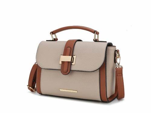 Willa Color Block Vegan Leather Women Shoulder Bag - Dressect